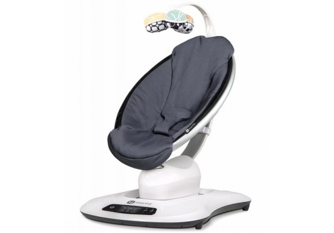 Fotoliu Balansoar Bebelusi 4MOMS MamaRoo 4.0 COOL MESH DARK-GREY
