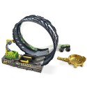 Pista de masini Hot Wheels by Mattel Monster Truck Provocare pe pista cu 2 masinute