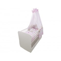Lenjerie MyKids Teddy Play Pink M2 5 piese 140x70 cm