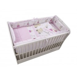 Lenjerie MyKids Teddy Play Pink M2 4+1 Piese 140x70