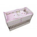 Lenjerie MyKids Teddy Play Pink M1 4+1 Piese 140x70