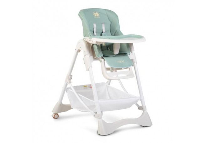 Scaun de masa copii Cangaroo Chocolate Light Blue