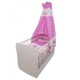 Lenjerie MyKids Teddy Toys Roz M2 5 piese 120x60 cm