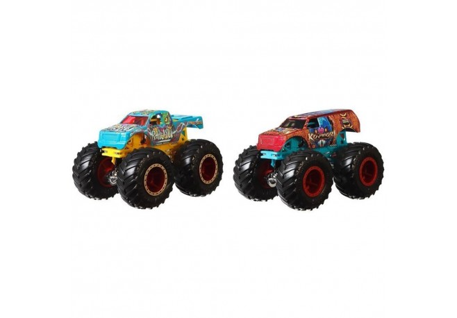Set Hot Wheels by Mattel Monster Trucks Raijyu vs Kovmorj