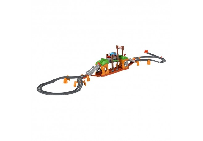 Set Fisher Price by Mattel Thomas and Friends Walking Bridge cu sina si locomotiva motorizata