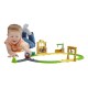 Set Fisher Price by Mattel Thomas and Friends Monkey Palace cu sina vagoane si locomotiva motorizata