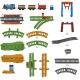 Set Fisher Price by Mattel Thomas and Friends 3 in 1 cu sina vagoane si locomotiva motorizata