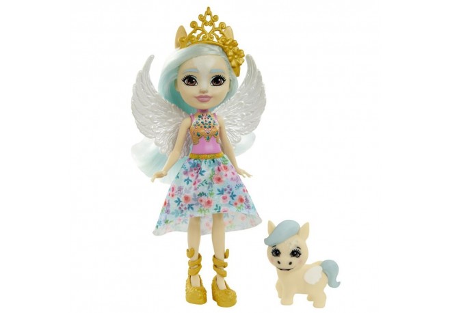 Papusa Enchantimals by Mattel Paolina Pegasus cu figurina Wingley