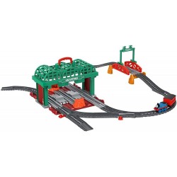 Set Fisher Price by Mattel Thomas and Friends Knapford Station cu sina vagon si locomotiva