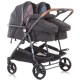 Carucior gemeni Chipolino Duo Smart 2 in 1 blue pink