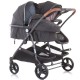 Carucior gemeni Chipolino Duo Smart 2 in 1 blue pink