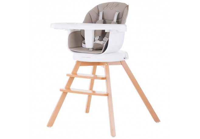 Scaun de masa cu sezut rotativ Chipolino Rotto 3 in 1 latte