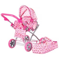 Carucior pentru papusi Chipolino Nelly pink