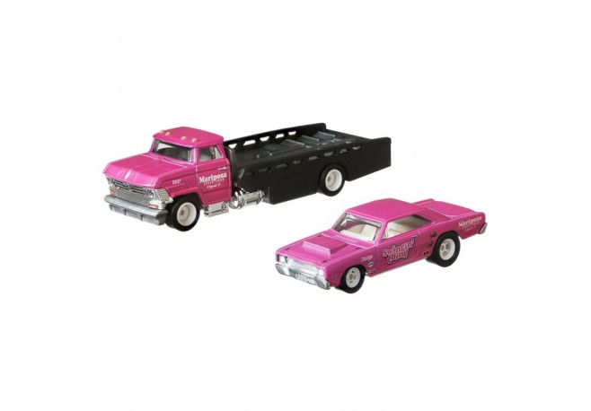 Camion Hot Wheels by Mattel Car Culture Horizon Hauler cu masina Dodge Dart