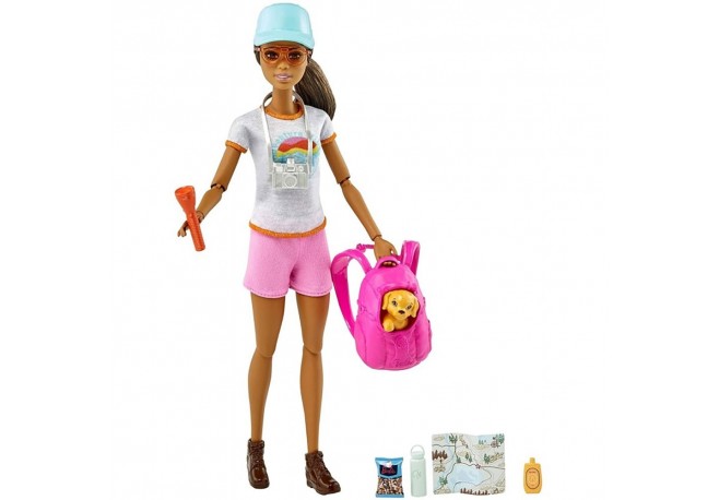 Set Barbie by Mattel Wellness and Fitness papusa cu figurina si accesorii GRN66