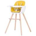 Scaun de masa Chipolino Woody yellow