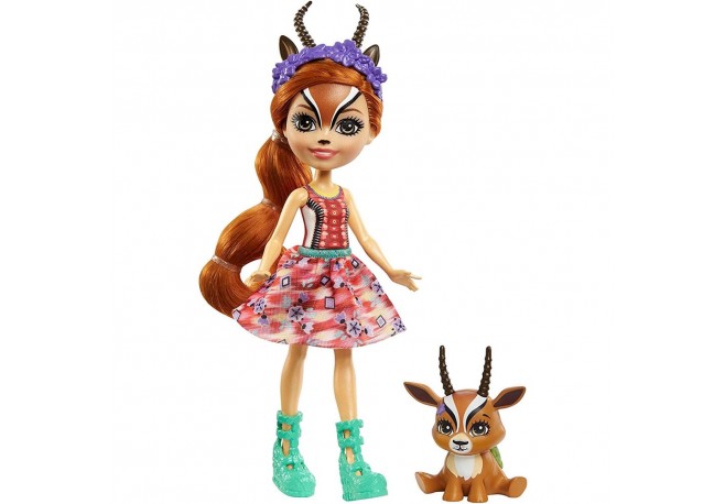 Papusa Enchantimals by Mattel Gabriela Gazelle cu figurina Racer