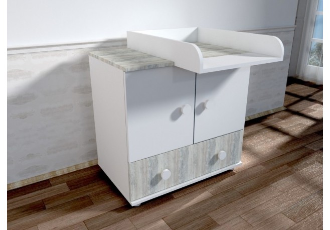 Comoda cu blat de infasat MyKids Happy Alb Ecru A428