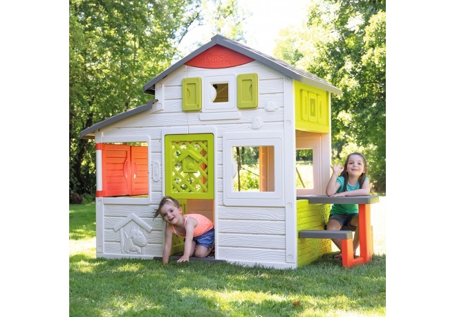 Casuta pentru copii Smoby Friends Playhouse Neo cu bucatarie
