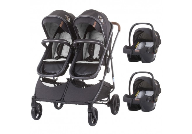 Carucior gemeni Chipolino Duo Smart 3 in 1 mist
