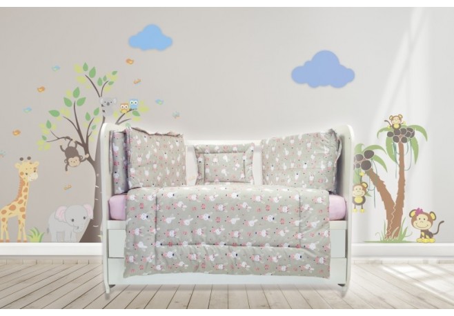 Lenjerie MyKids Dancing Bunny 4+1 Piese 120x60