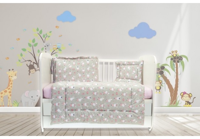 Lenjerie MyKids Dancing Bunny 4 Piese 120x60