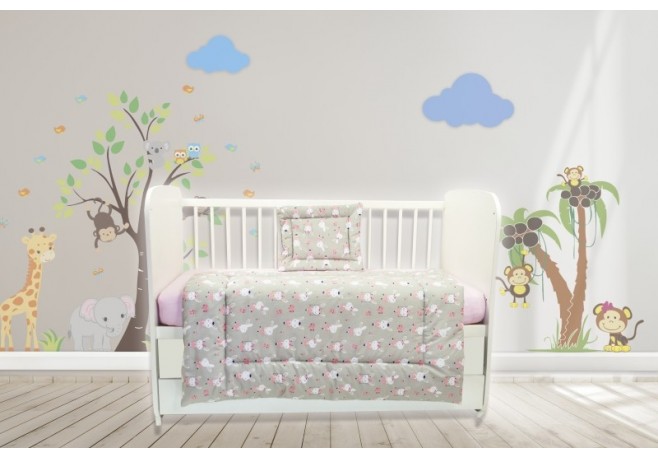 Lenjerie MyKids Dancing Bunny 3 Piese 120x60
