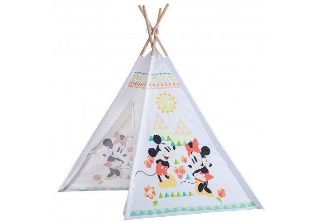 Cort de joaca Tepee John Mickey and Minnie 120x120x160 cm