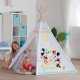 Cort de joaca Tepee John Mickey and Minnie 120x120x160 cm