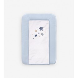 Saltea de infasat bebe fara intaritura cu flotir Klups Blue MP104