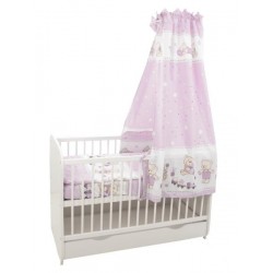 Lenjerie MyKids Teddy Toys Roz M2 5+1 Piese M2 120x60 cm
