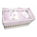 Lenjerie MyKids Teddy Toys Roz M2 4+1 Piese 120x60