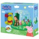 Cort de joaca gonflabil John Peppa Pig 85x85x81 cm cu 20 bile