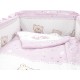 Lenjerie MyKids Teddy Toys Roz M1 5+1 Piese M2 140x70 cm