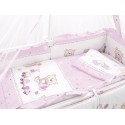 Lenjerie MyKids Teddy Toys Roz M1 4+1 Piese 120x60