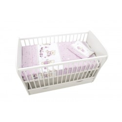 Lenjerie MyKids Teddy Toys Roz 3 Piese 140x70