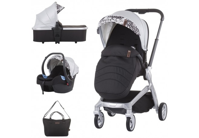 Carucior Chipolino Emotion 3 in 1 silver