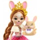 Papusa Enchantimals by Mattel Brystal Bunny Family cu 3 figurine si accesorii