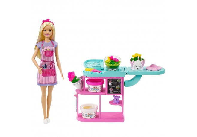 Set Barbie by Mattel Florarie cu papusa si accesorii