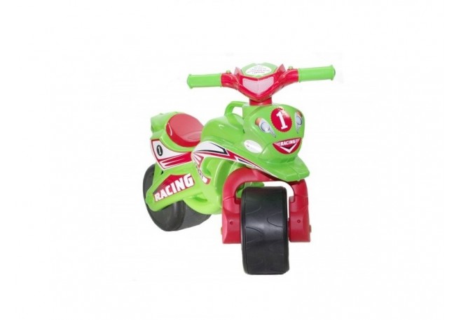 Motocicleta de impins MyKids Racing 0139/5 Verde/Rosu