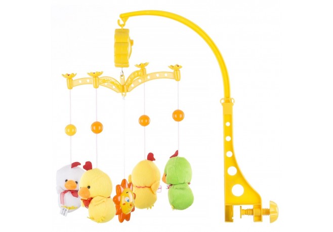 Carusel muzical pentru patut Chipolino Two yellow Ducks