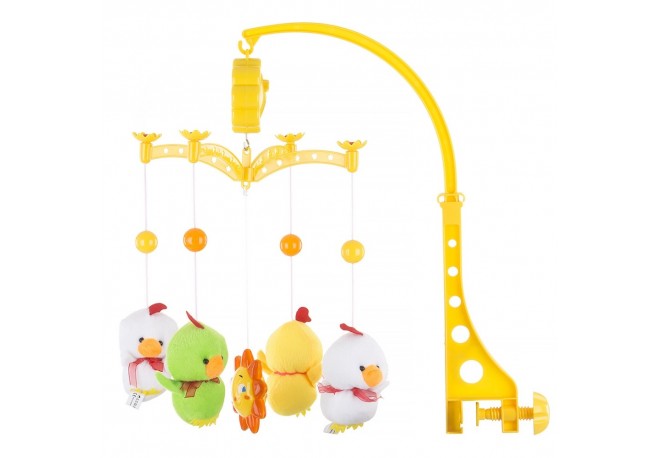 Carusel muzical pentru patut Chipolino Two white Ducks