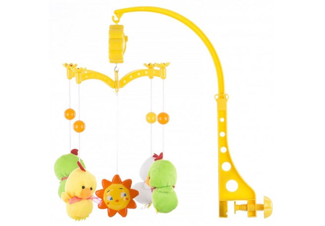 Carusel muzical pentru patut Chipolino Two green Ducks