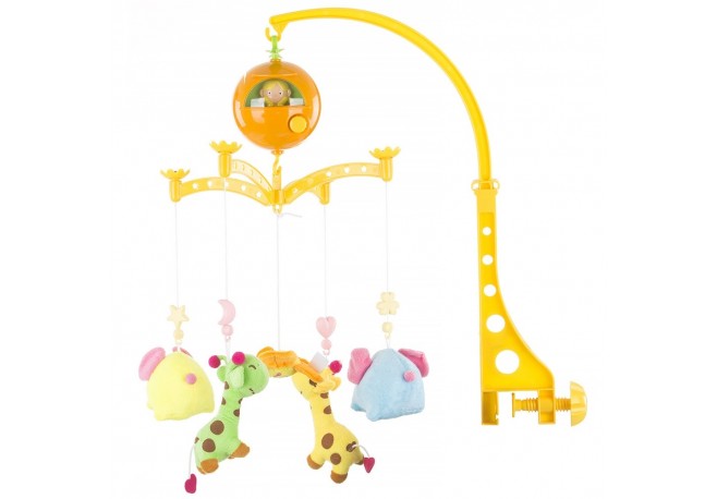 Carusel muzical pentru patut Chipolino Giraffes and Elephants