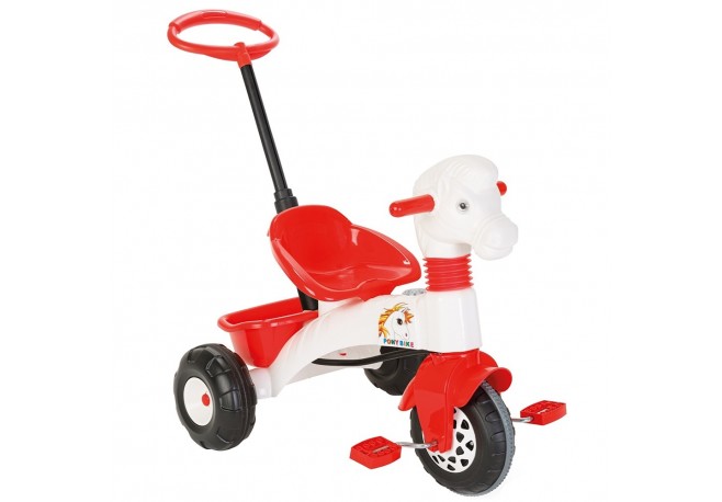 Tricicleta Pilsan Pony white cu maner