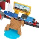 Set Fisher Price by Mattel Thomas and Friends Bridge Lift Thomas and Skiff cu sina locomotiva motorizata si vagon