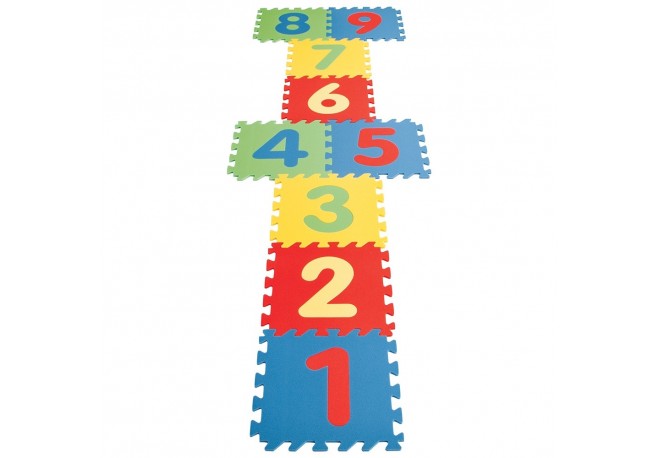 Covor puzzle cu cifre pentru copii Pilsan Educational Polyethylene Play Mat
