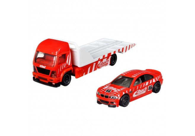 Camion Hot Wheels by Mattel Car Culture Aero Lift cu masina BMW M3 E46
