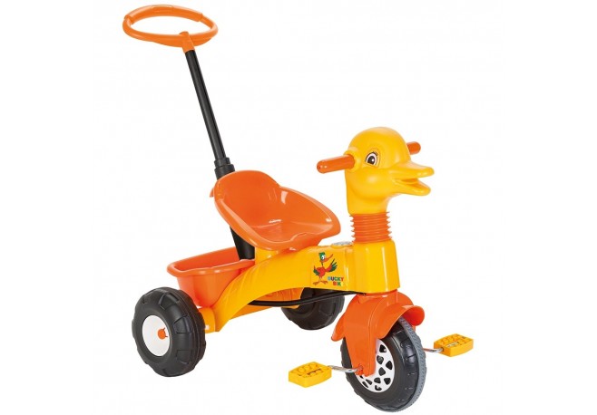 Tricicleta Pilsan Duck yellow cu maner