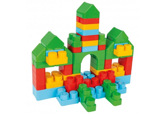Jucarie Pilsan Cuburi de construit in cutie Jumbo Blocks 166 piese